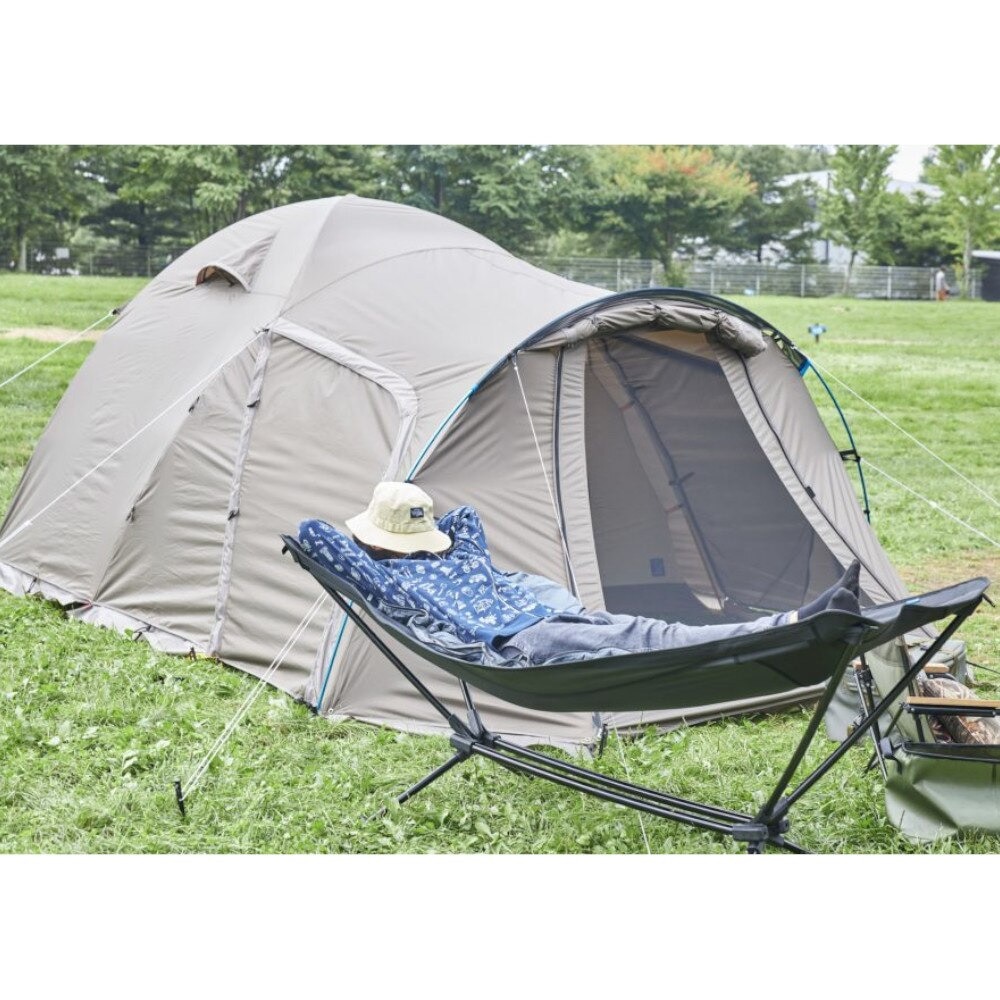 ホールアース（Whole Earth） TENKU COT テンクウコット WE2KDG01 BLK ブラック 自立式ハンモック 折りたたみ ベッド ベンチ 軽量 キャンプ ※お一人様一点限り