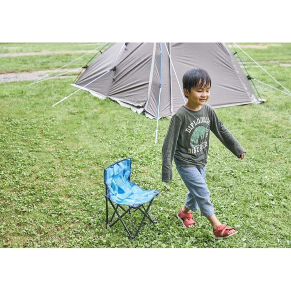 ホールアース（Whole Earth） アウトドアチェア キャンプ 椅子 チェア 折りたたみ コンパクト HAPPY TIME CHAIR ハッピータイムチェア WE2KDC07 BLK