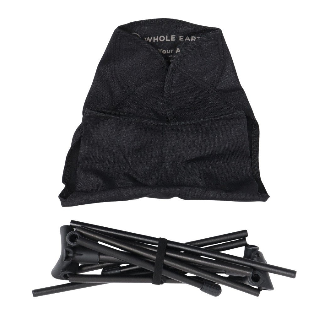ホールアース（Whole Earth） 椅子 チェアキャンプ ミニ バックレスト チェア WE2VDC73 BLK