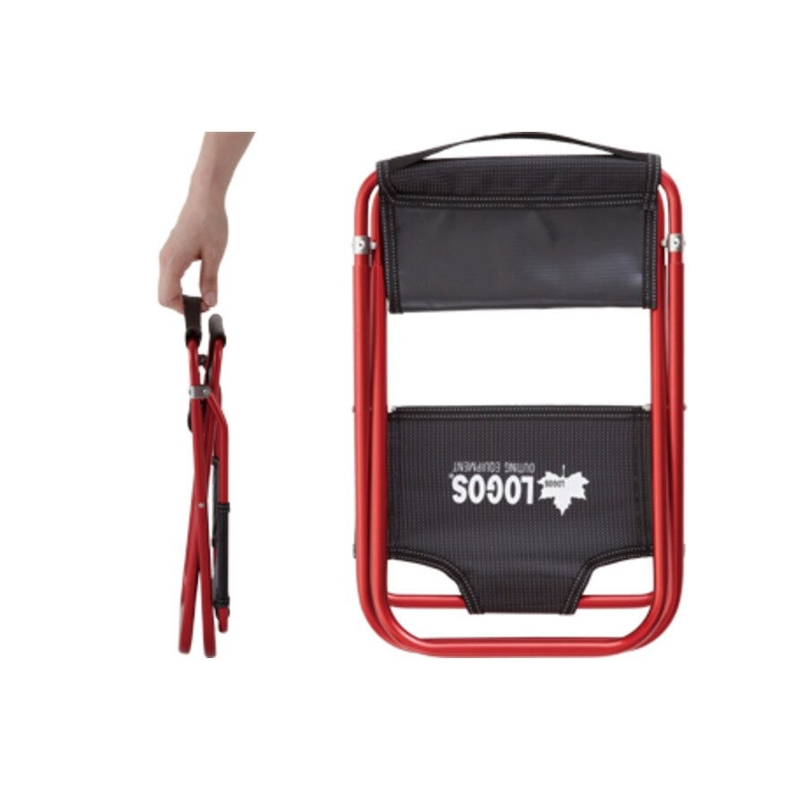 ロゴス（LOGOS） 7075トレックチェア(背付) レッド 73160277 椅子 イス 折りたたみ アウトドア キャンプ BBQ 釣り 超軽量 コンパクト