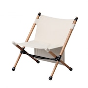ハングアウト（Hang Out） Pole Low Chair ポールローチェア POL-N56 WH ホワイト 木製 イス ローチェア 室内外兼用