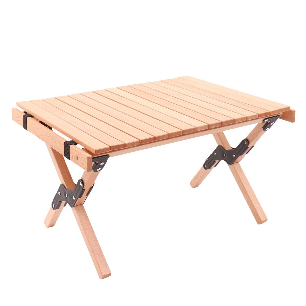 キャンプ 木製ウッドロールテーブルS NS-UDRT 60cm