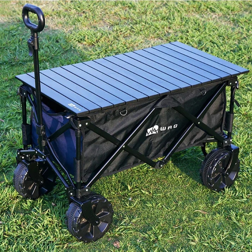 WAQ（WAQ） ロールテーブル キャンプ アウトドアワゴン専用 アルミテーブル シルバー