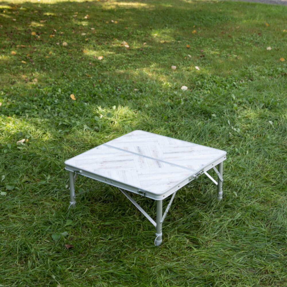 ホールアース（Whole Earth） テーブル 折りたたみ SHIRAKI TABLE 60/2 WE2KDB07 OWHT アルミ 高さ調節 アウトドア BBQ バーベキュー コンパクトテーブル
