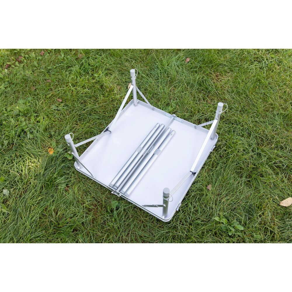 ホールアース（Whole Earth） テーブル 折りたたみ SHIRAKI TABLE 60/2 WE2KDB07 OWHT アルミ 高さ調節 アウトドア BBQ バーベキュー コンパクトテーブル