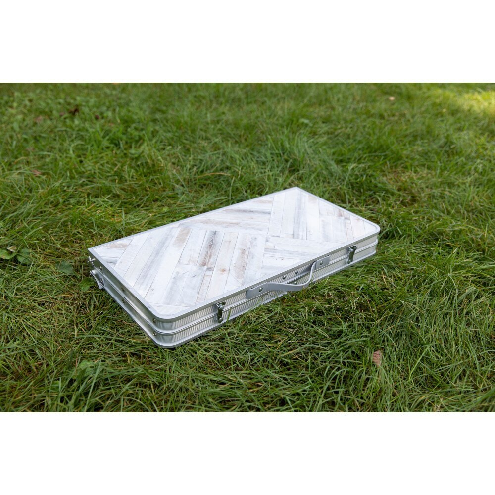 ホールアース（Whole Earth） テーブル 折りたたみ SHIRAKI TABLE 60/2 WE2KDB07 OWHT アルミ 高さ調節 アウトドア BBQ バーベキュー コンパクトテーブル