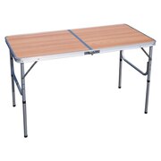 その他ブランド（OTHER BRAND） テーブル BBQ バーベキュー キャンプ 折りたたみ式 アウトドアテーブル 2WAY仕様 PC1812-2W 木目 簡単組立 コンパクト 