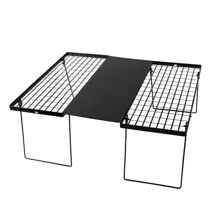 ホールアース（Whole Earth） マルチメッシュオーバーライドテーブル+ ブラック WE23DB42 BLK フィールドラック 棚 ラック テーブル アウトドア キャンプ