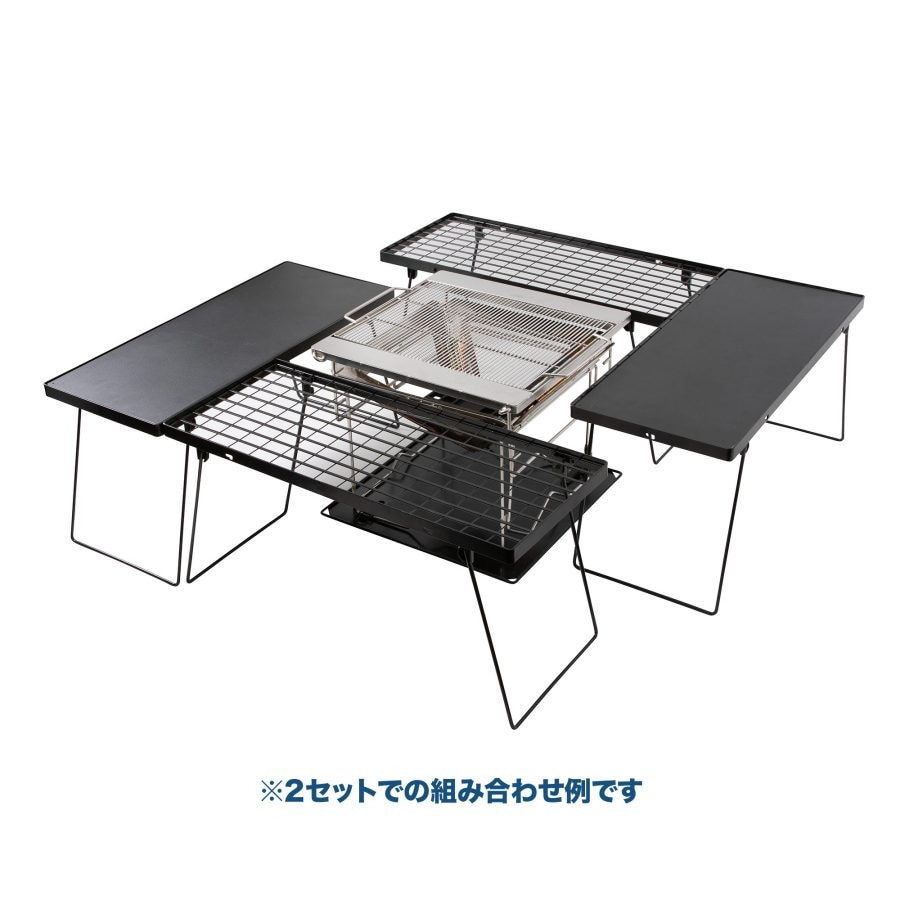 ホールアース（Whole Earth） マルチメッシュオーバーライドテーブル+ ブラック WE23DB42 BLK フィールドラック 棚 ラック テーブル アウトドア キャンプ