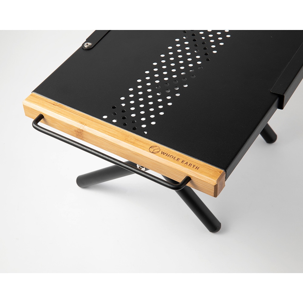 ホールアース（Whole Earth） コンパクトテーブル HEAT-RESISTANT SIDE TABLE MINI WE2MDB16 BK