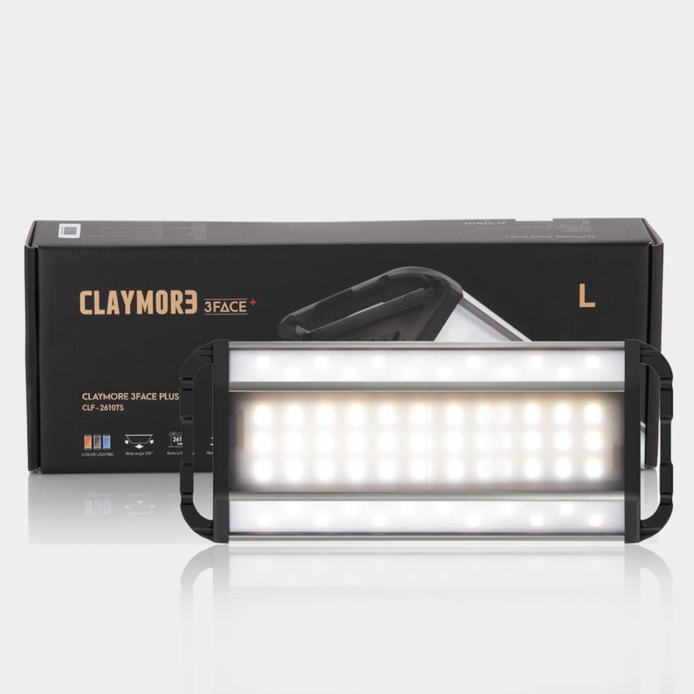 クレイモア（CLAYMORE） 3FACE+ L 充電式モバイルバッテリー LEDランタン CLF-2610TS-XB アウトドア キャンプ 防災 ライト 照明