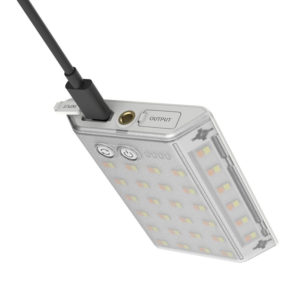 クレイモア（CLAYMORE） 3FACE mini LG ライトグレー CLF-500LG-XB LEDランタン 照明 アウトドア キャンプ BBQ バーベキュー コンパクト 防災 災害 非常用