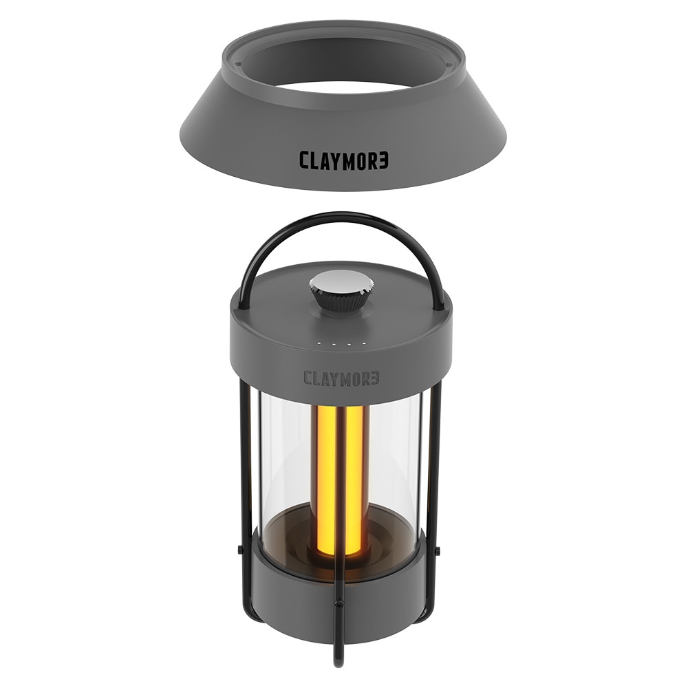 クレイモア（CLAYMORE） ランタン 充電式 ランプ LAMP Selene Dark Gray CLL-650DG-XB キャンプ 防災