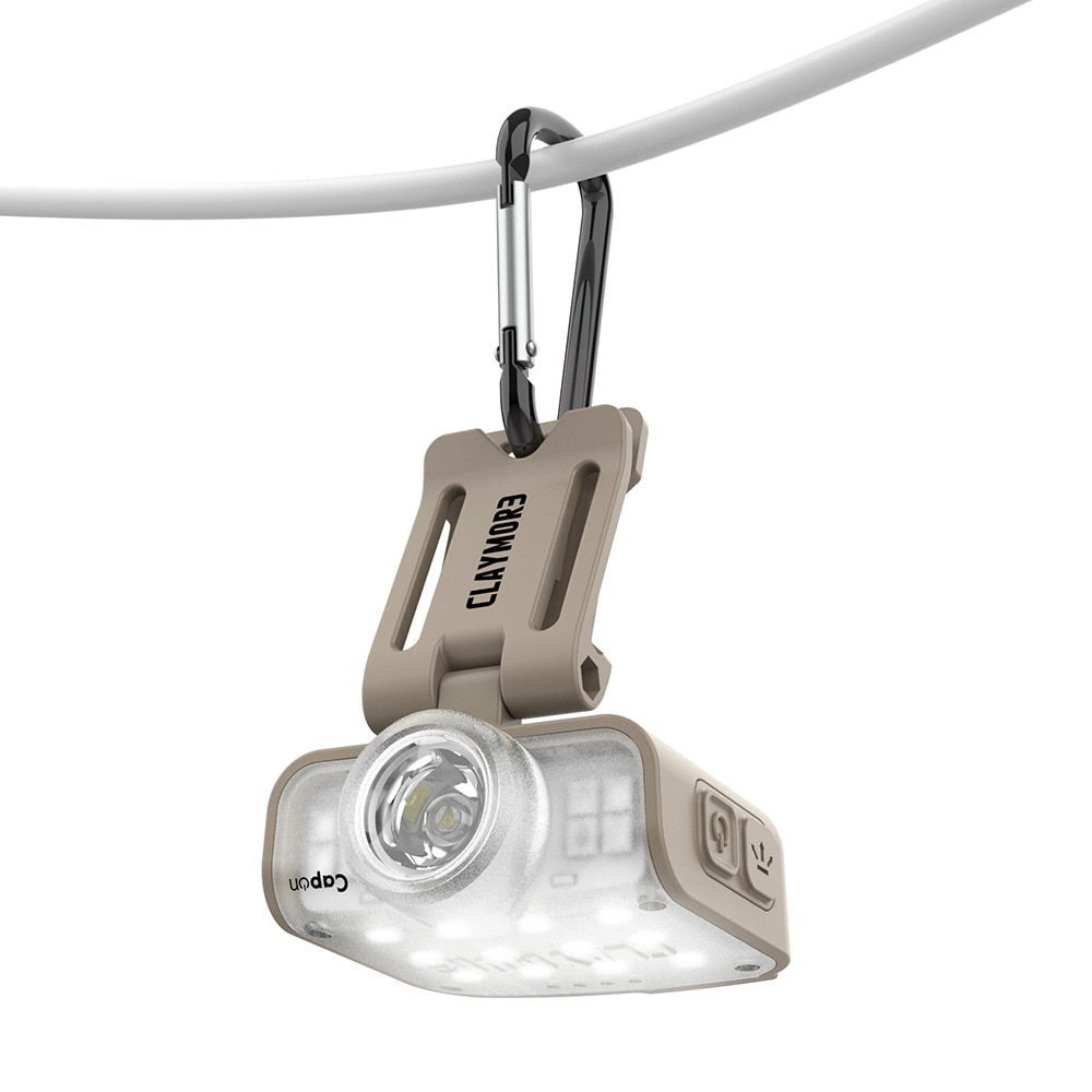 クレイモア（CLAYMORE） ヘッドライト アウトドア 防災 非常用 災害 LEDライト キャップオン Capon 80C Tan CLP-800TN-XB モーションセンサー機能搭載