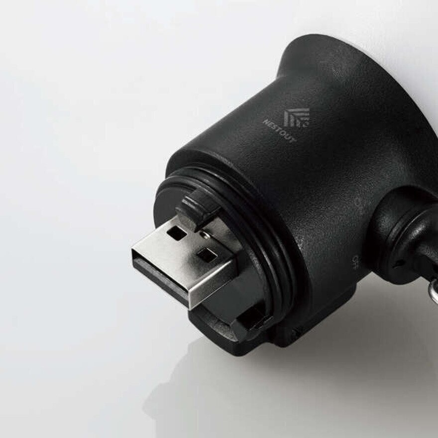 エレコム（ELECOM） 防災 防災用品 非常用 災害 ランタン LED ライト NESTOUT LAMP-1 DE-NEST-GLP01BK 明るさ調節