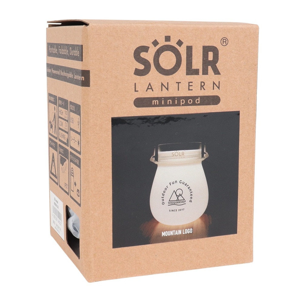 5050WORKSHOP（5050WORKSHOP） ソーラーランタン 防災 アウトドア 防水 LEDライト ソーラー充電 SOLR LANTERN 0385WS4022 コンパクト収納