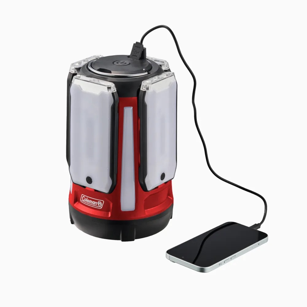 コールマン（Coleman） LED ライト クアッドマルチパネルランタンplus レッド 2218786