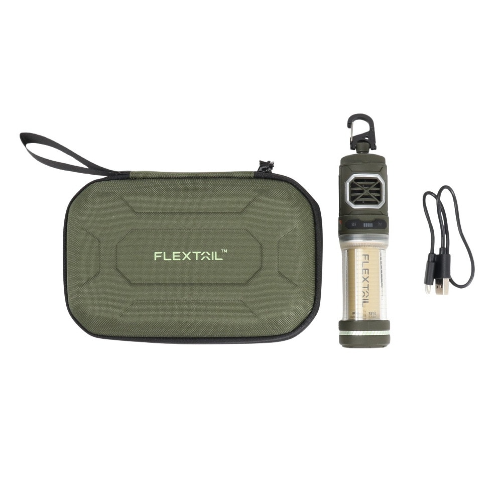 フレックステール（FLEXTAIL） タイニーリペル S-2-in-1 ポータブル蚊よけ器 照明付き カーキ