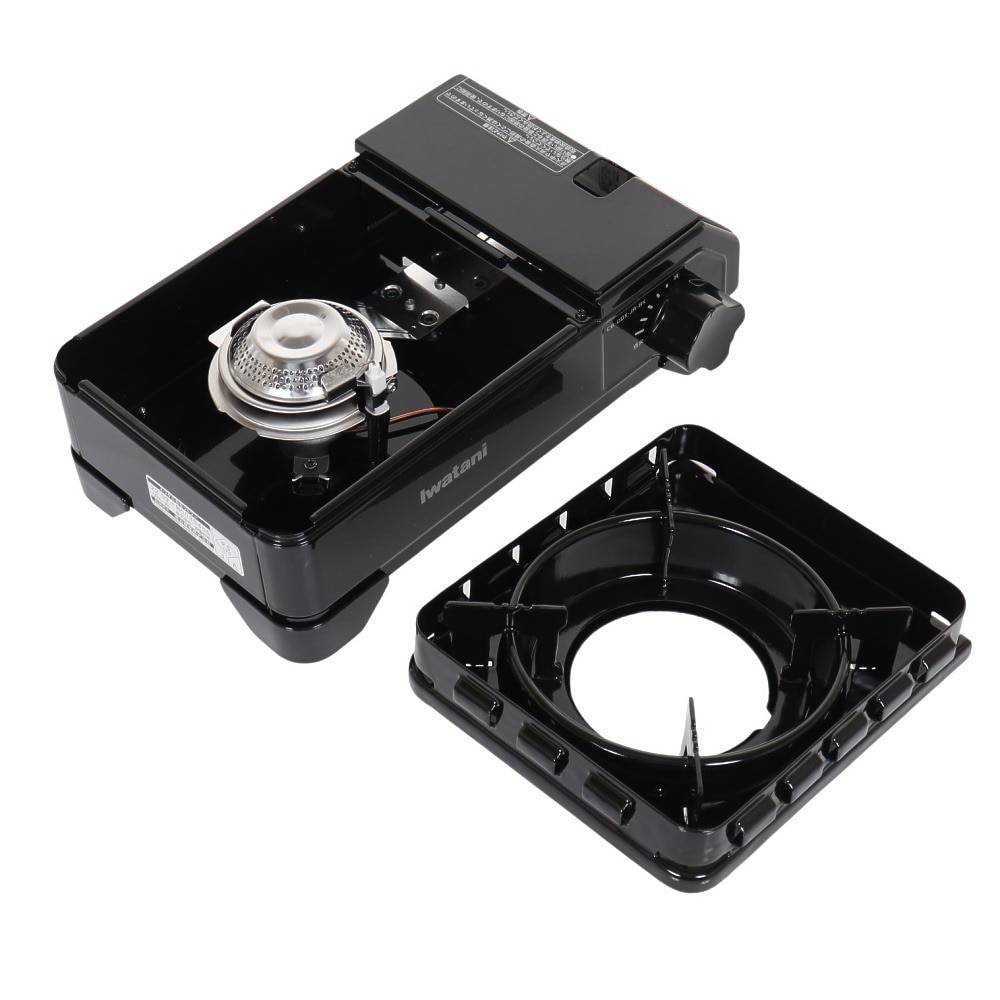 イワタニ（iwatani） カセットコンロ キャンプ カセットフー タフまるジュニア CB-ODX-JR-BK