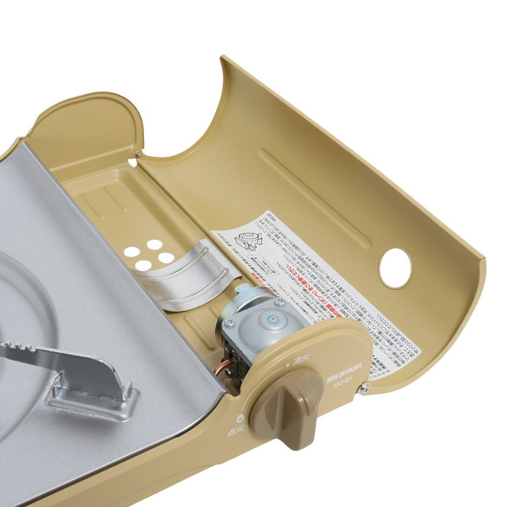 ヒューゲル（HUGEL） ガスバーナー キャンプ カセットコンロ スリム IGC-E1-Y