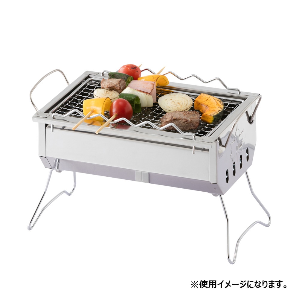 ロゴス（LOGOS）（メンズ、レディース）ROSY 卓上ステングリル 81064170 調理器具 アウトドア キャンプ レジャー BBQ  バーベキューコンロ 焚き火 串焼きラック