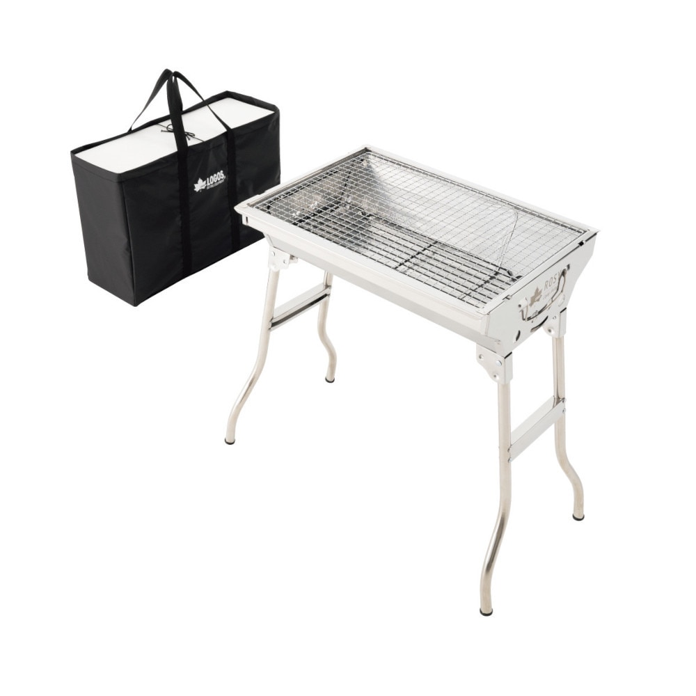 ロゴス（LOGOS） ROSY ベーシックグリルM プラス81061012 アウトドア キャンプ レジャー BBQ バーベキューコンロ 焚き火 折りたたみ