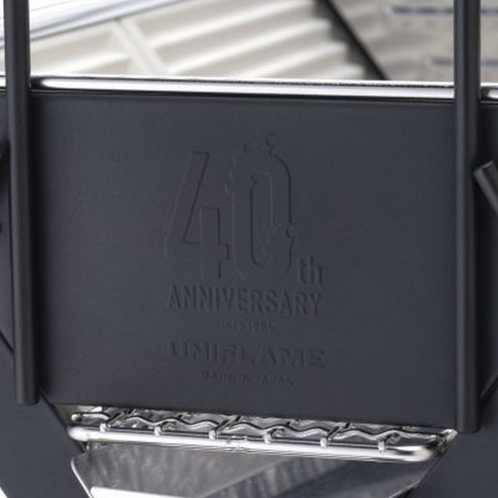 ユニフレーム（UNIFLAME） バーベキューグリル BBQ キャンプ 40周年記念 ユニセラTG-3 ブラック 614976