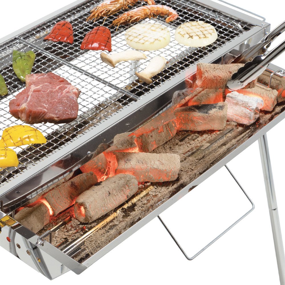 バンドック（BUNDOK） バーベキューグリル BBQ キャンプ ステンレス