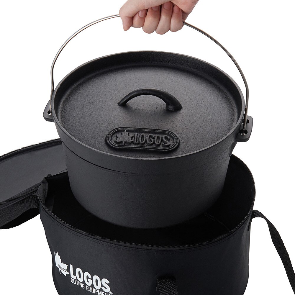 ロゴス（LOGOS）（メンズ、レディース、キッズ）SLダッチオーブン 10inch ディープ 81062229 BBQ バーベキュー 鍋 料理 クッカー 焚き火 キャンプ IH対応