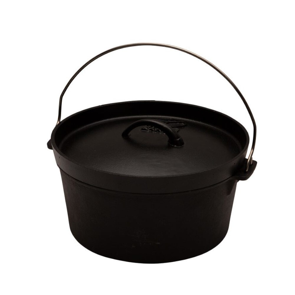ホールアース（Whole Earth） ダッチオーブン 10 IH WE23DF62 BLK 調理器具 アウトドア キャンプ BBQ
