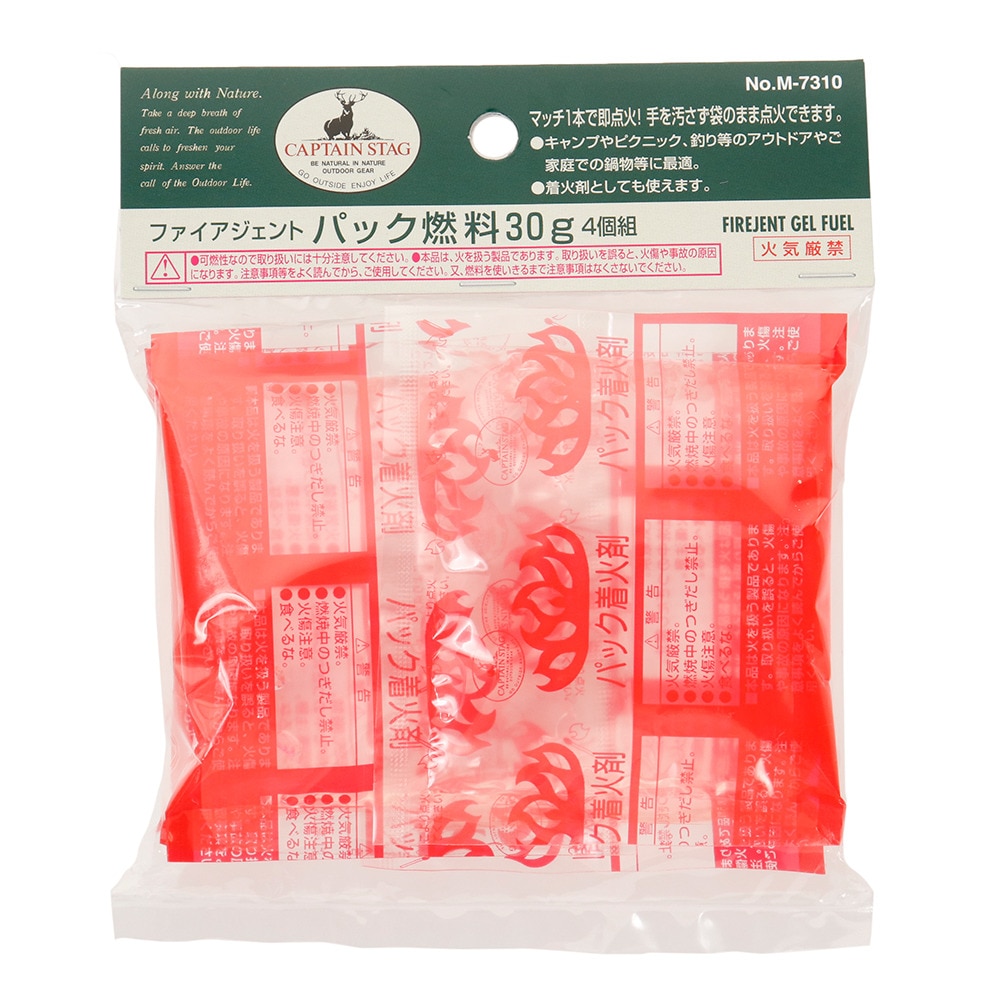  ファイアジェント パック燃料 30g 4個入 M-7310P BBQ