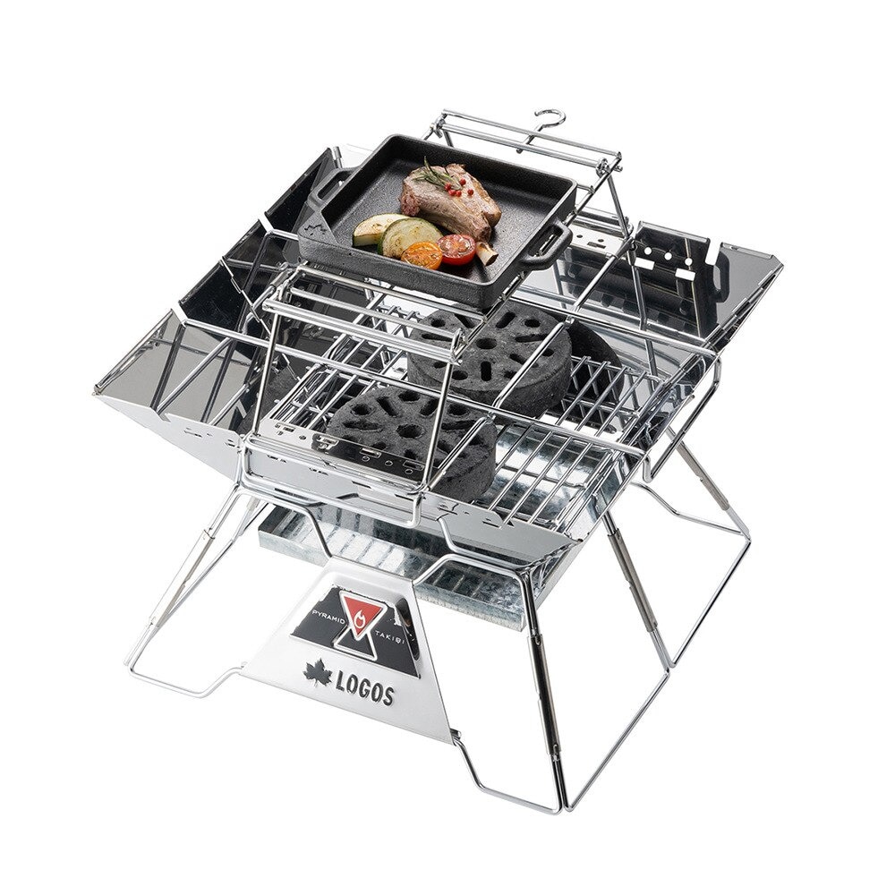 ロゴス（LOGOS） 在庫限り アイアンMYグリルPAN・スクエア 2022-7 81064203 BBQ バーベキュー グリルパン スキレット アウトドア 焼肉