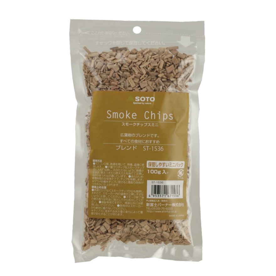 ソト（SOTO） スモークチップスミニ ブレンド 100g ST-1536 キャンプ バーベキュー 燻製 BBQ