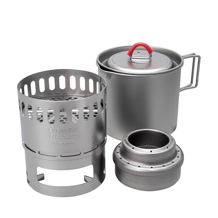 エバニュー（EVERNEW） クッカー キャンプ アウトドア ソロ Ti Mug pot 500 Stove set ECA538