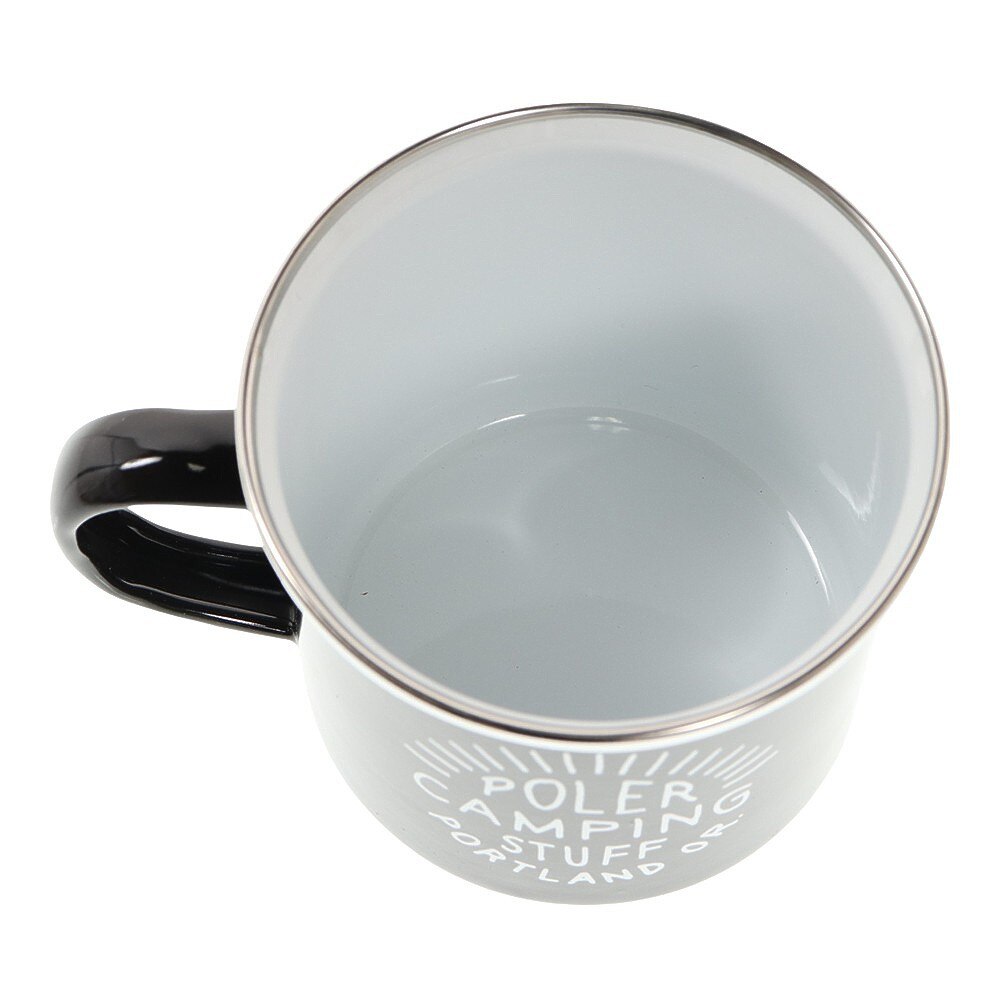 ポーラー（POLER）（メンズ、レディース、キッズ）CAMP MUG ブラック 214ACU9101-BLK アウトドア キャンプ レジャー BBQ バーベキュー マグカップ コップ 食器