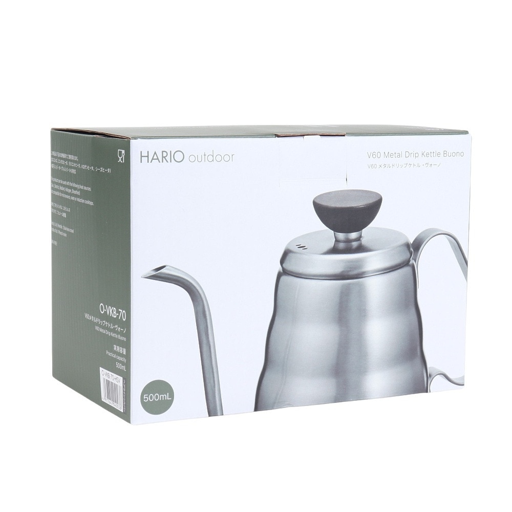 HARIO（HARIO） コーヒードリップ 珈琲 V60 メタルドリップケトル・ヴォーノ O-VKB-70-HSV