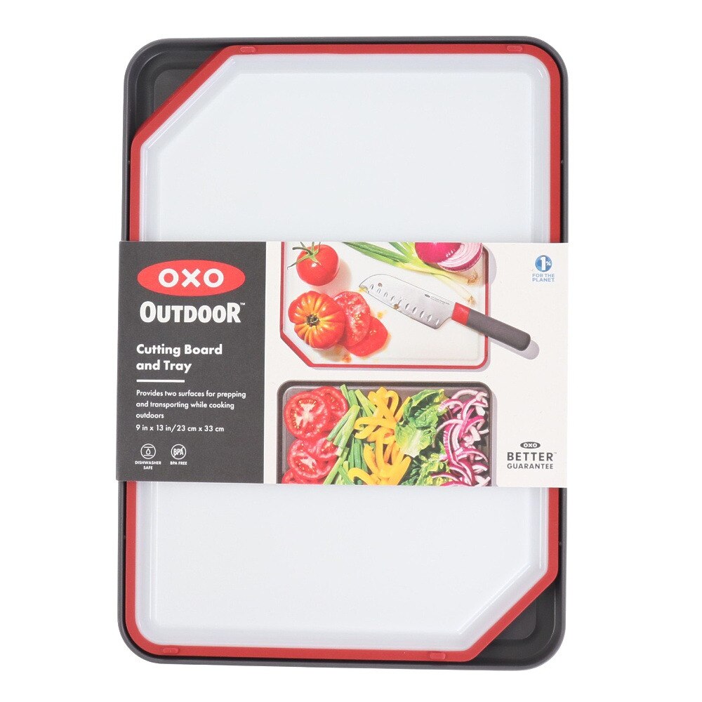 OXO（OXO） 調理器具 まな板 カッティングボード&トレイ 040040001231 アウトドア キャンプ