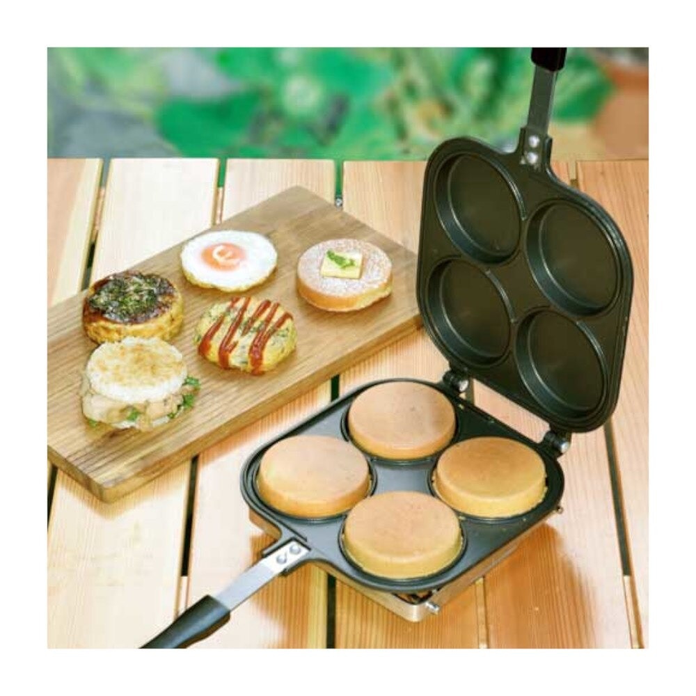 ハイマウント（High MOUNT）（メンズ、レディース）パンケーキメーカー4PCS 13013 調理器具 パンケーキ 目玉焼き お好み焼き ガス火 アウトドア キャンプ BBQ