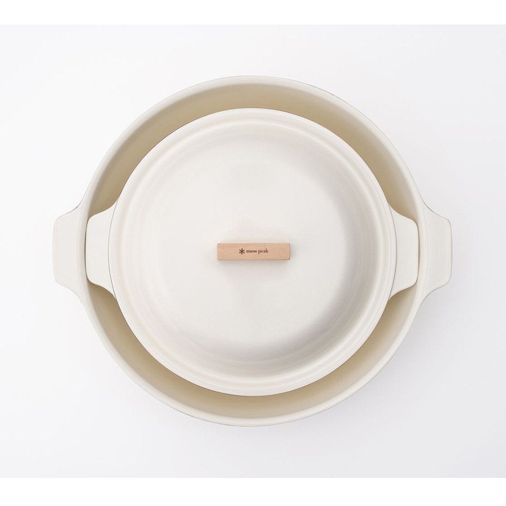 スノーピーク（snow peak） 調理器具 キャンプ アウトドア ホーロークッカー 2L アイボリー LF-067-IV