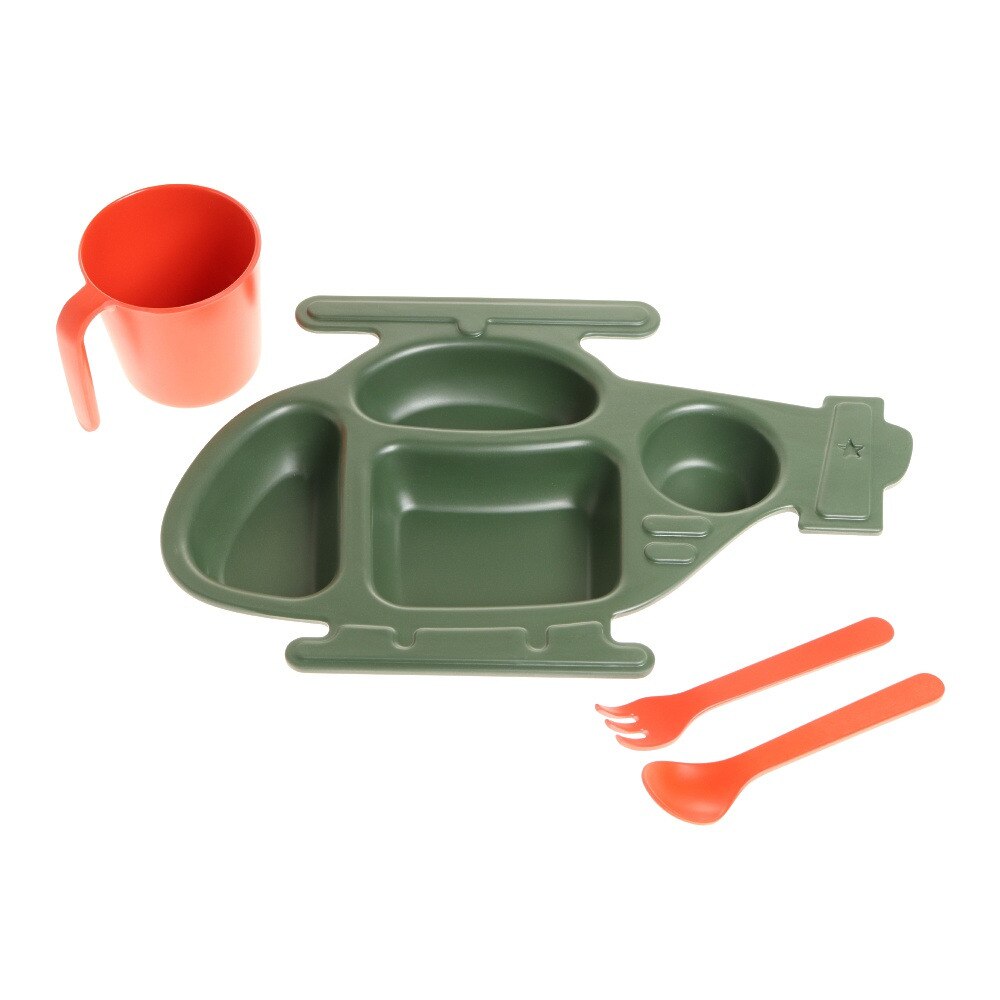  M&B キッズ プレート セット ヘリコプター K915-1274H