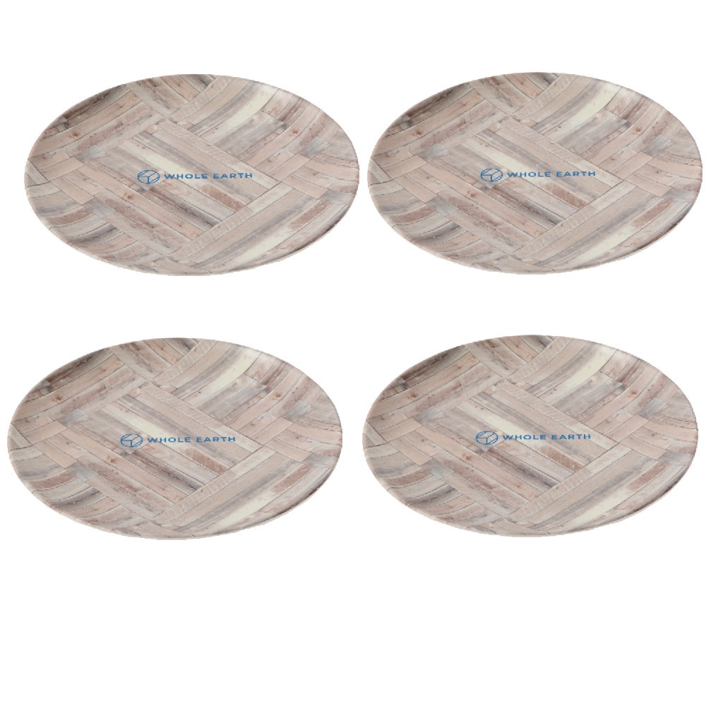 ホールアース｜BAMBOOD PLATE SET バンブッドプレートセット WE2MDJ33 OFF WHITE 食器 お皿 プレート 4枚 キャンプ  BBQ - アウトドア・キャンプ用品はエルブレス