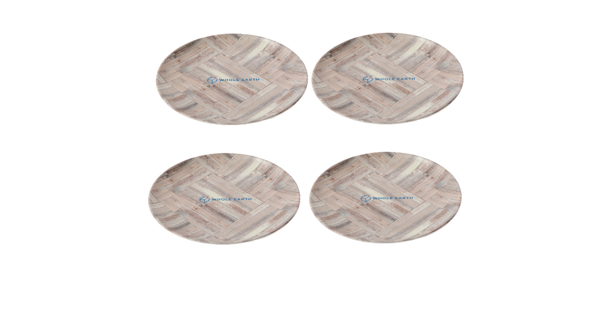 ホールアース｜BAMBOOD PLATE SET バンブッドプレートセット WE2MDJ33 OFF WHITE 食器 お皿 プレート 4枚 キャンプ  BBQ - アウトドア・キャンプ用品はエルブレス