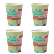 ホールアース（Whole Earth）（メンズ、レディース）コップ キャンプ BAMBOOD バンブッド カップセット WE2MDJ35 食器 4個セット アウトドア ※お一人様一点限り
