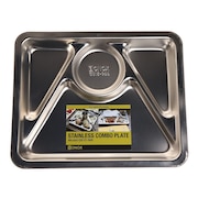 食器 キャンプ アウトドア ステンレスコンボプレートB G815-966B BBQ