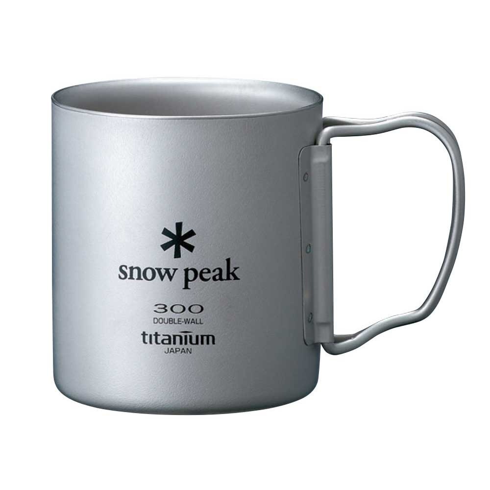 スノーピーク（snow peak） チタンダブルマグ 300 フォールディングハンドル Titanium Double Wall Cup 300 Folding MG-052FHR 