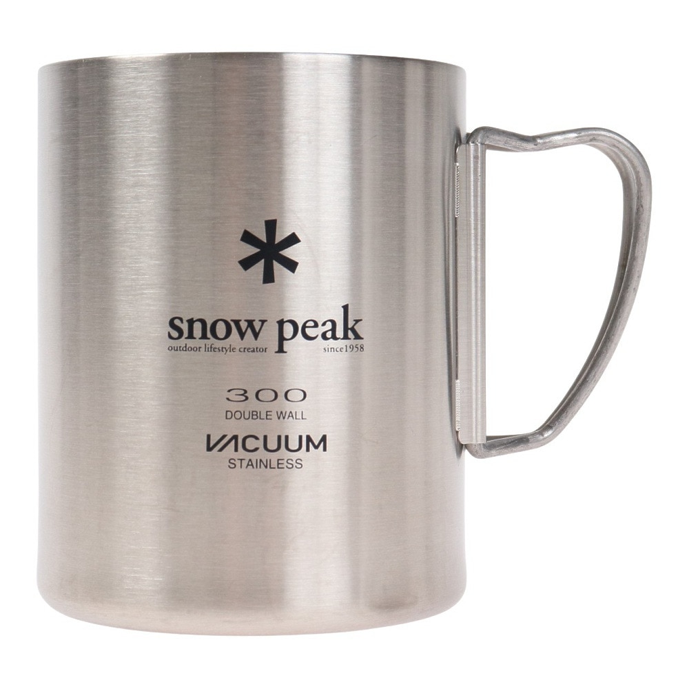 ステンレス真空マグ300　スノーピーク（snow　アウトドア・キャンプ用品はエルブレス　保冷　キャンプ　MG-213　peak）（メンズ、レディース）マグカップ　アウトドア　軽量　保温　コップ