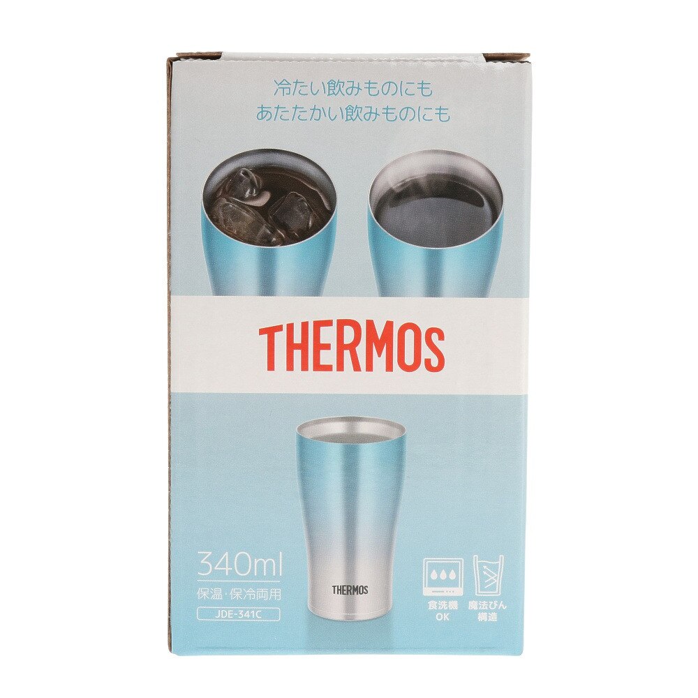 サーモス（THERMOS）（メンズ、レディース、キッズ）カップ マグカップ キャンプ 真空断熱タンブラー 340ml JDE-341C BL-FD BBQ