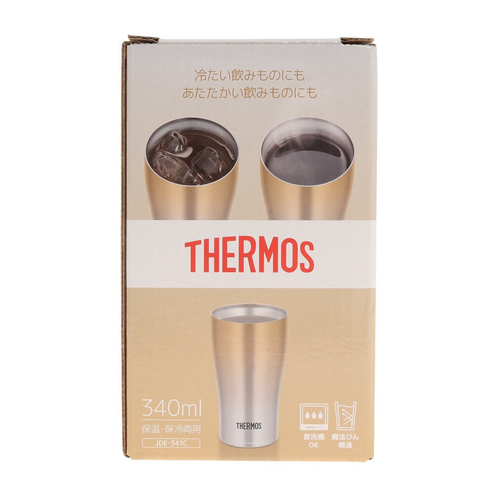 サーモス（THERMOS）（メンズ、レディース、キッズ）カップ マグカップ キャンプ 真空断熱タンブラー 340ml JDE-341C GD-FD BBQ