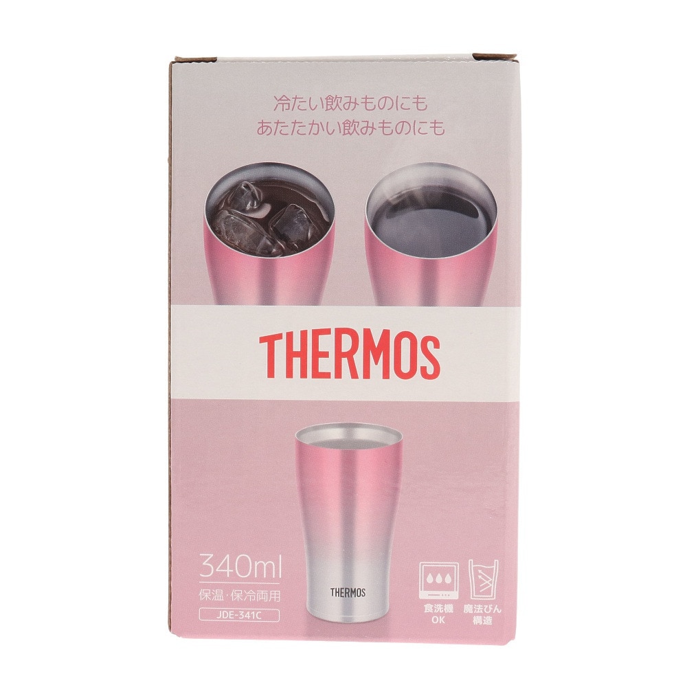 サーモス(THERMOS)(メンズ、レディース、キッズ)カップ マグカップ キャンプ 真空断熱タンブラー 340ml JDE-341C P-FD BBQ アウトドア・キャンプ用品はエルブレス THERMOS サーモス 真空断熱ケータイマグ タンブラー マグカップ3個セット