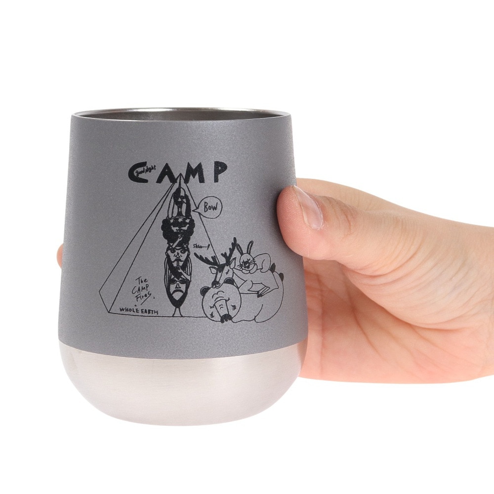 ホールアース（Whole Earth） カップ マグカップ キャンプ good night campタンブラー WE2KFZ06 GRY BBQ